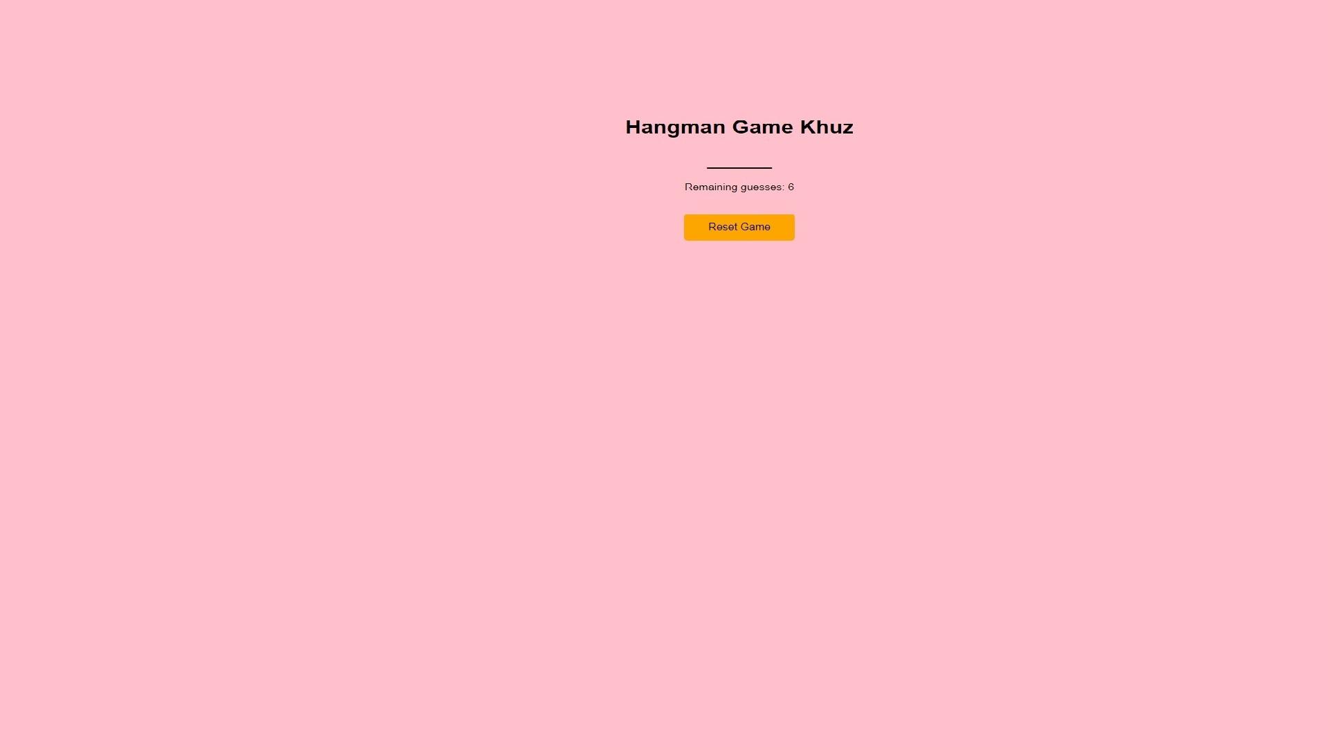 Hangman Khuz - Word Game Game Screenshot