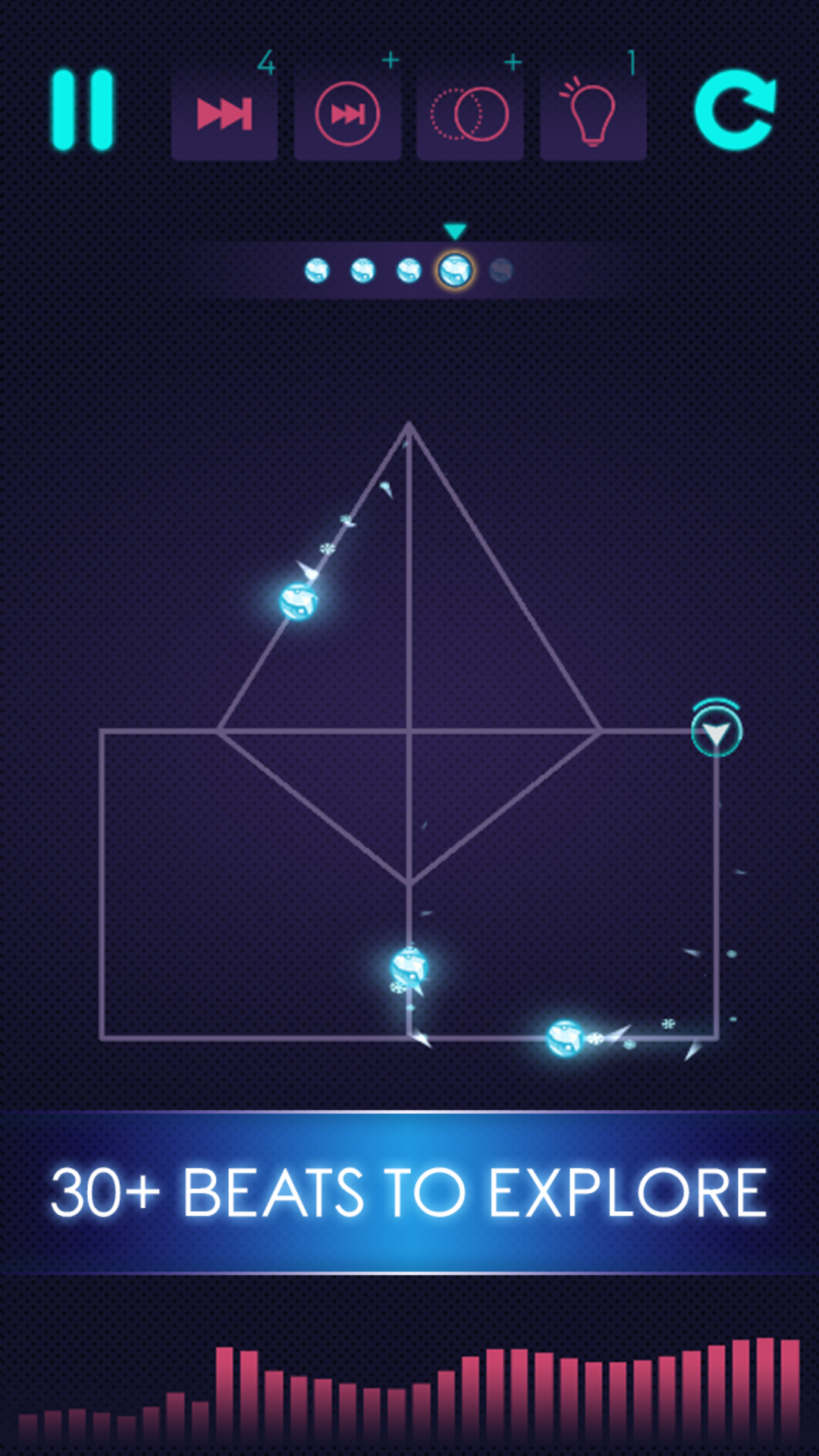 Beat Balls: The magic loop Game Screenshot