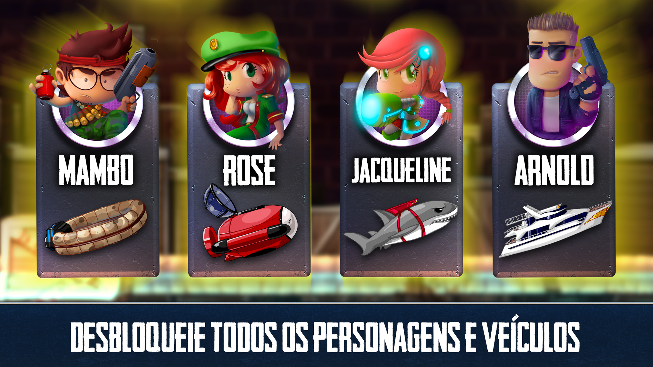 Captura de Tela do Jogo Ramboat - Offline Action Game