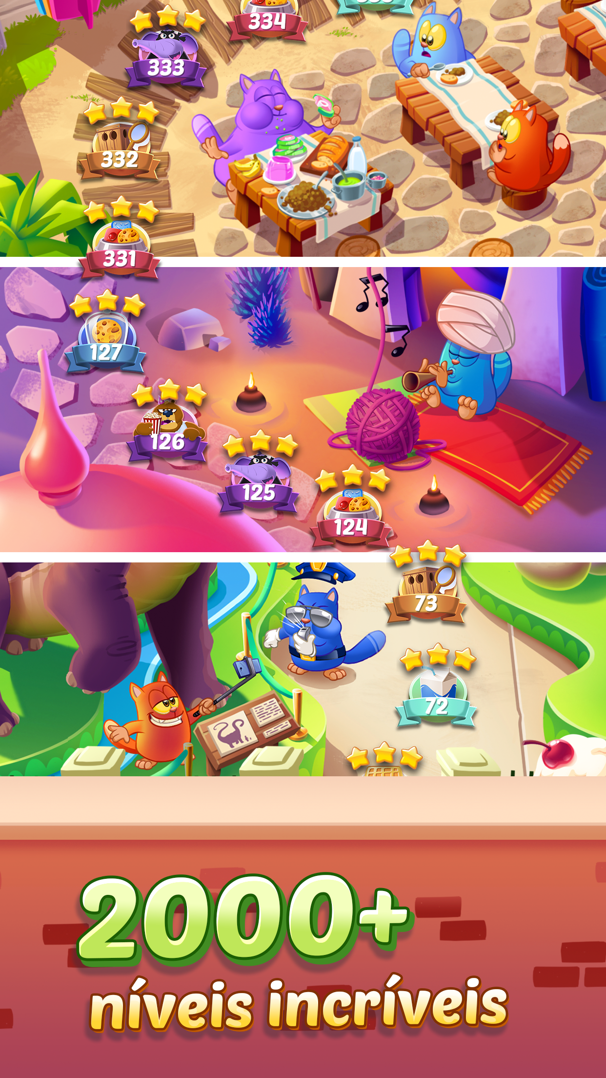 Captura de Tela do Jogo Cookie Cats