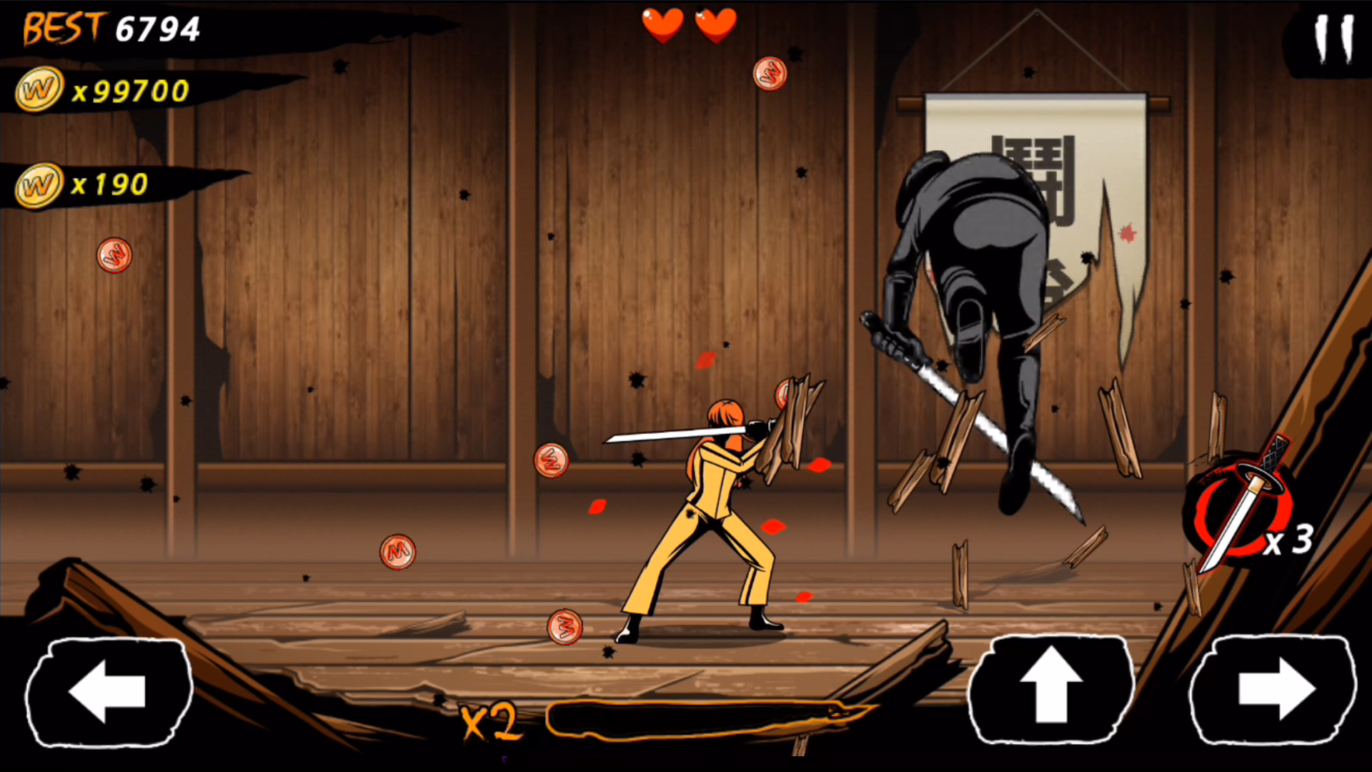 Captura de Tela do Jogo World Of Blade : Zombie Slashe