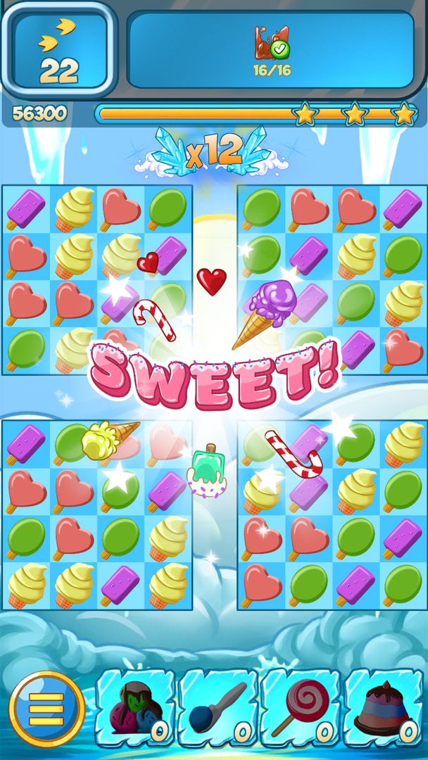 Screenshot of Lollipop Blast Sweet Ice Cream