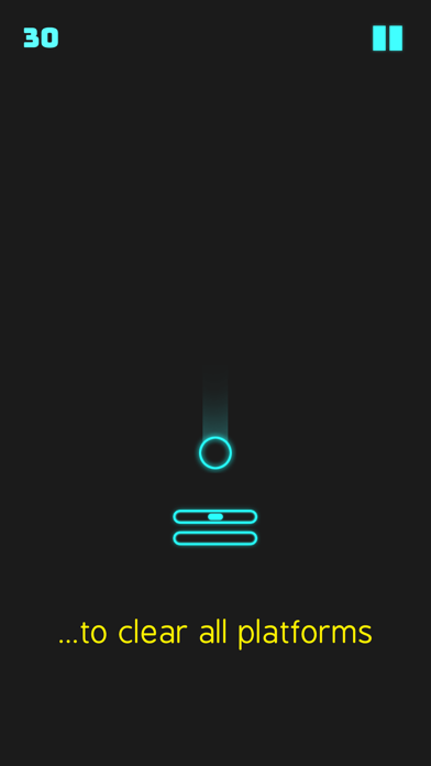 Neon Descent Game Screenshot