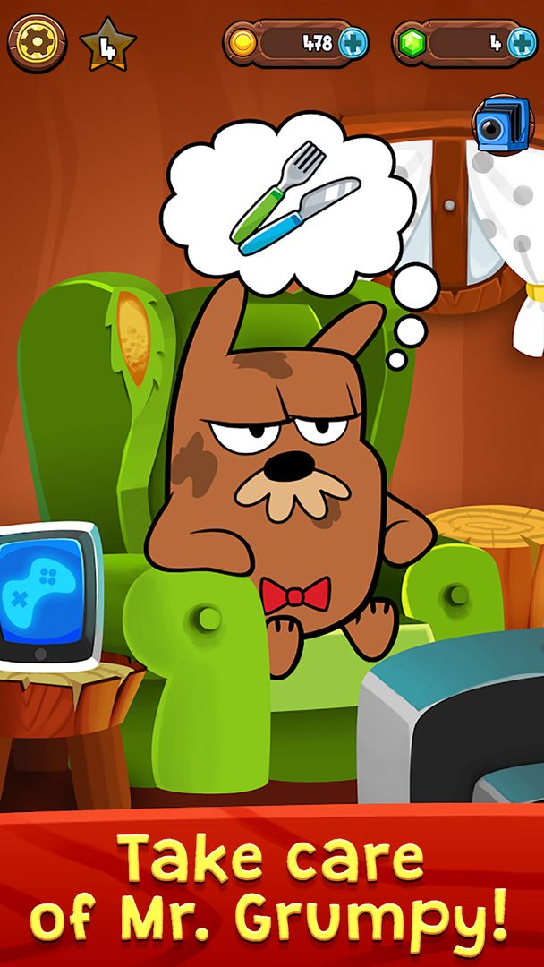 Screenshot of My Grumpy: Funny Virtual Pet