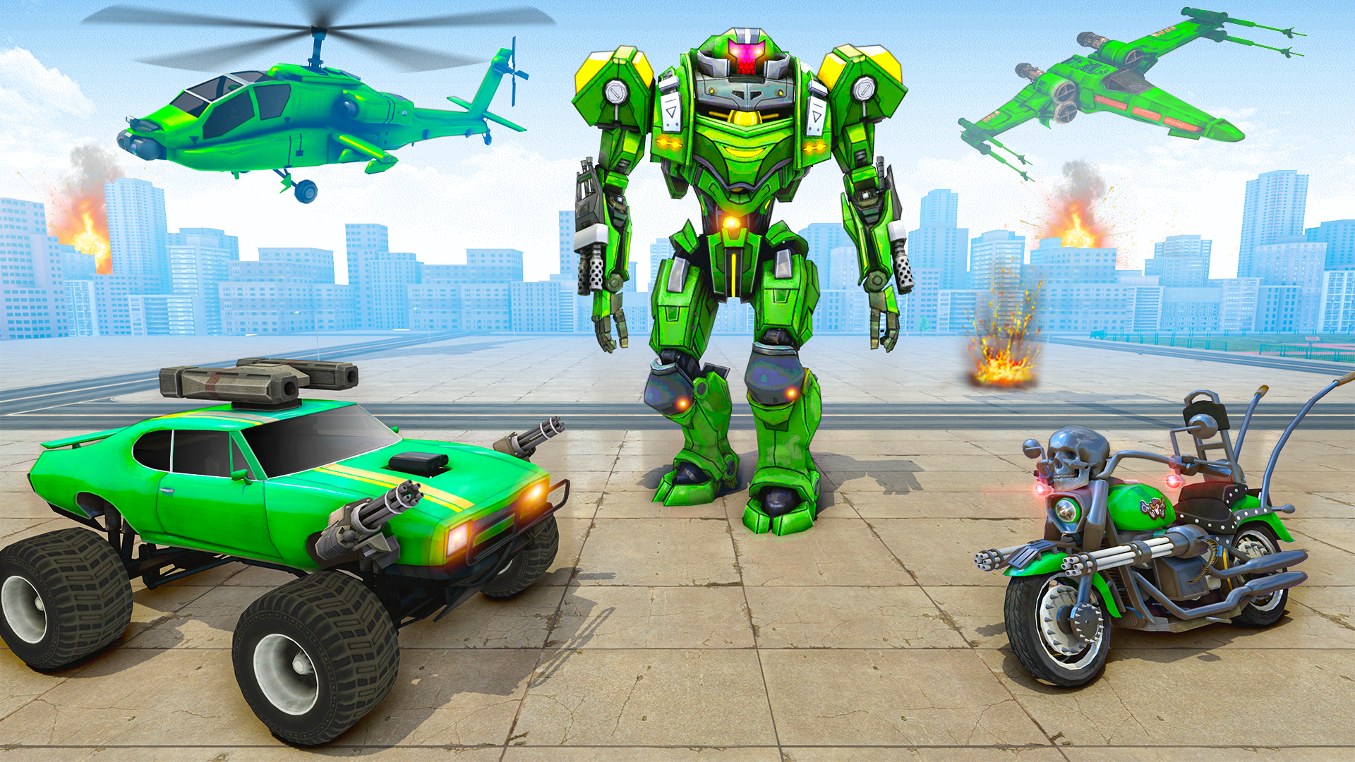 Robot Shooting Games Robot War Game Screenshot