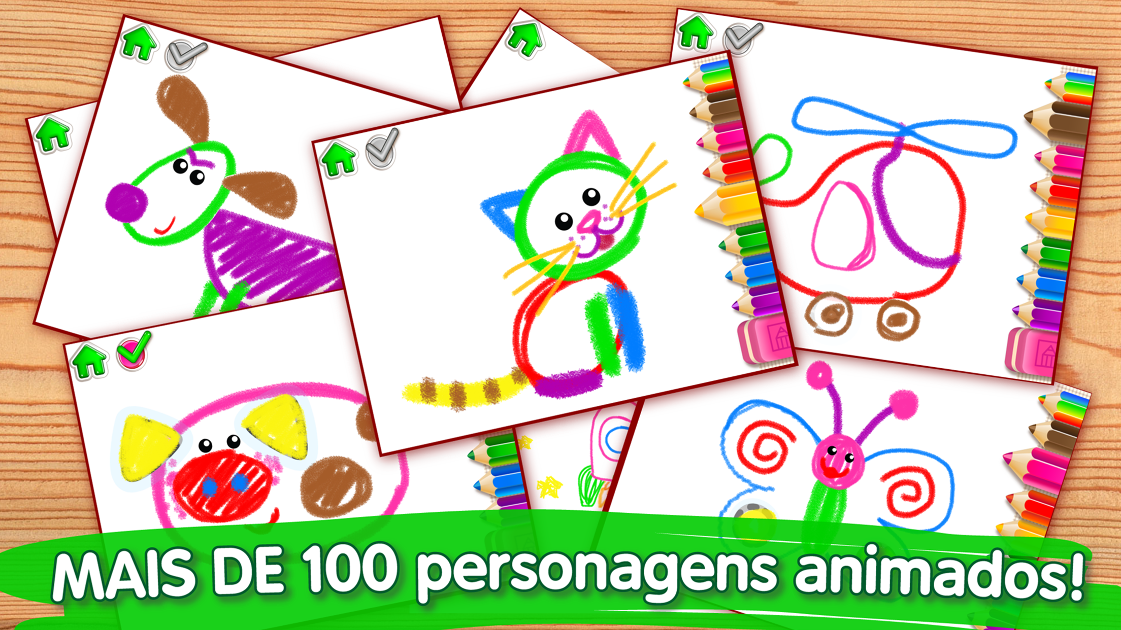 Captura de Tela do Jogo Bini Páginas para Colorir