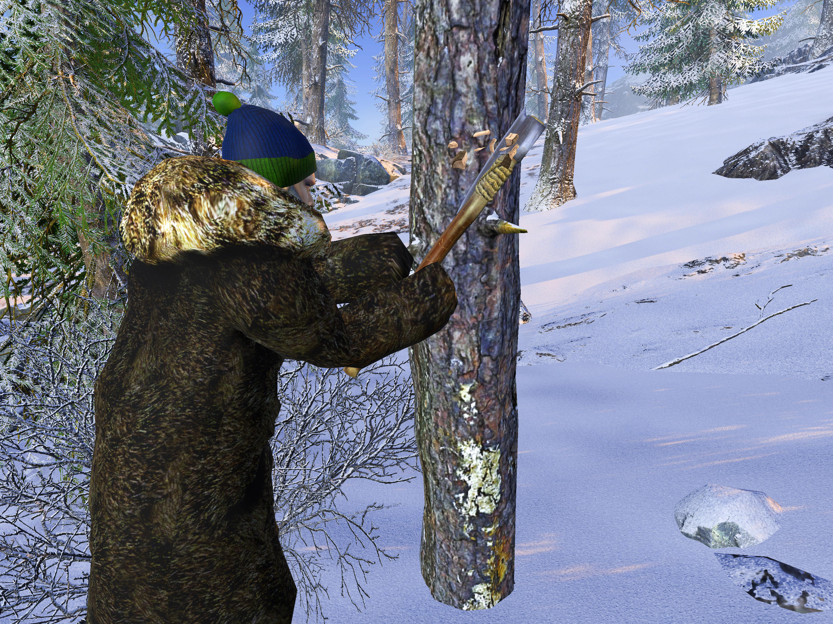 Frozen City Survival Simulator Game Screenshot