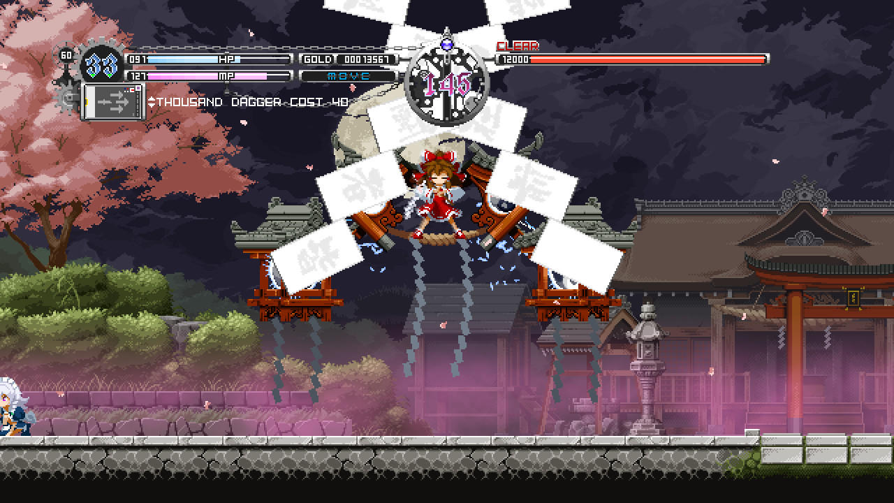 Cuplikan Layar Game Touhou Luna Nights