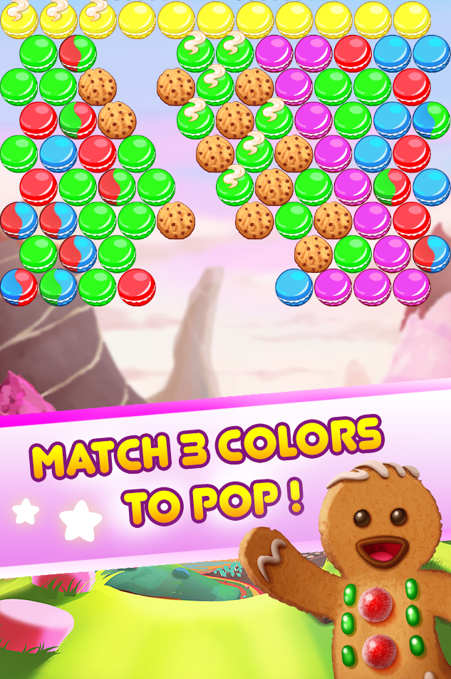 Cookie Pop Bubble Shooter Game Screenshot