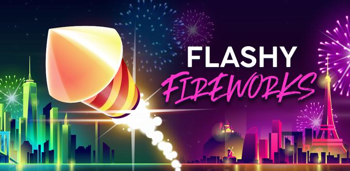 Banner of Flashy Fireworks: Atire na liga de foguetes de fogos de artifício 
