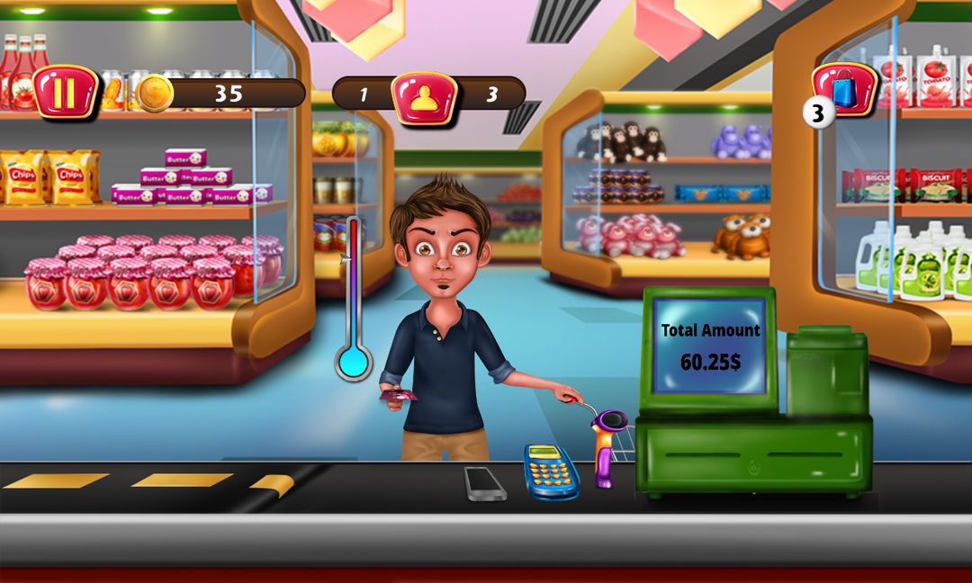 Supermarket Cashier Kids Games ภาพหน้าจอเกม