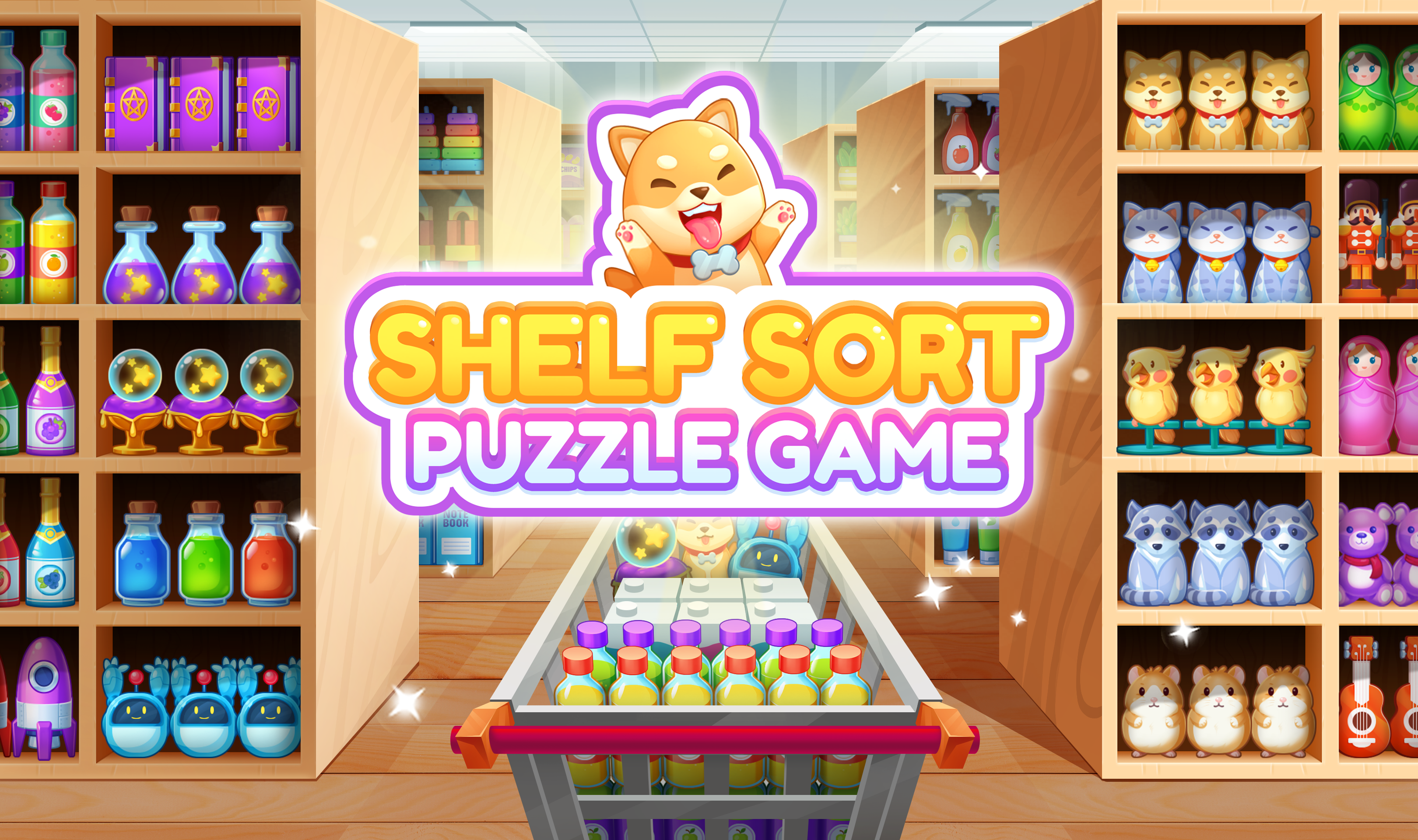 Shelf Sort Puzzle Game Game Screenshot