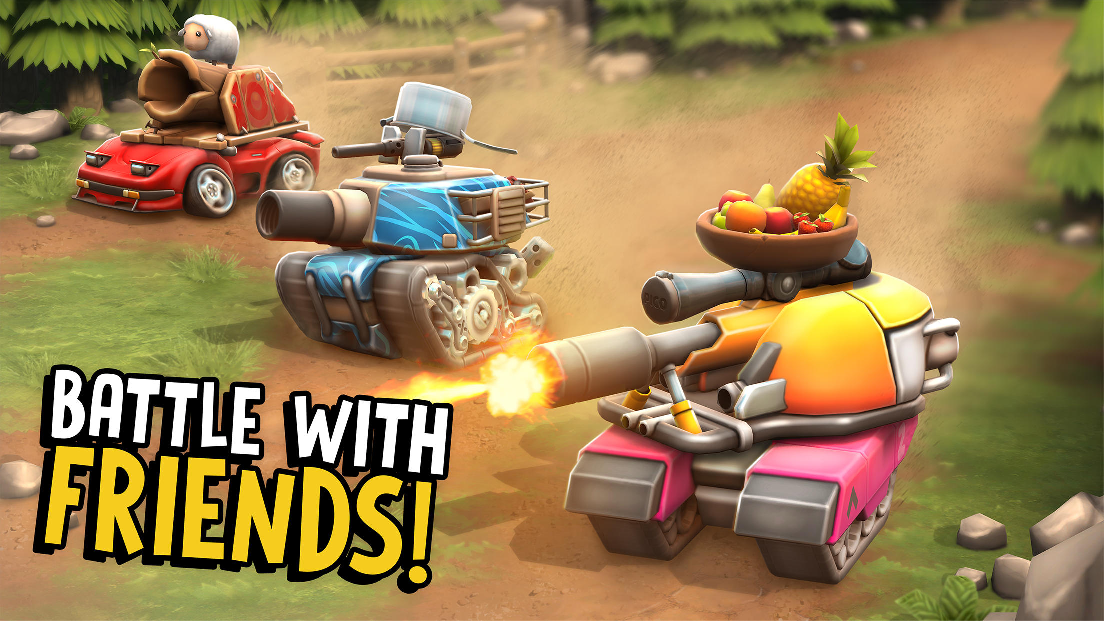 Pico Tanks: Multiplayer Mayhem Game Screenshot