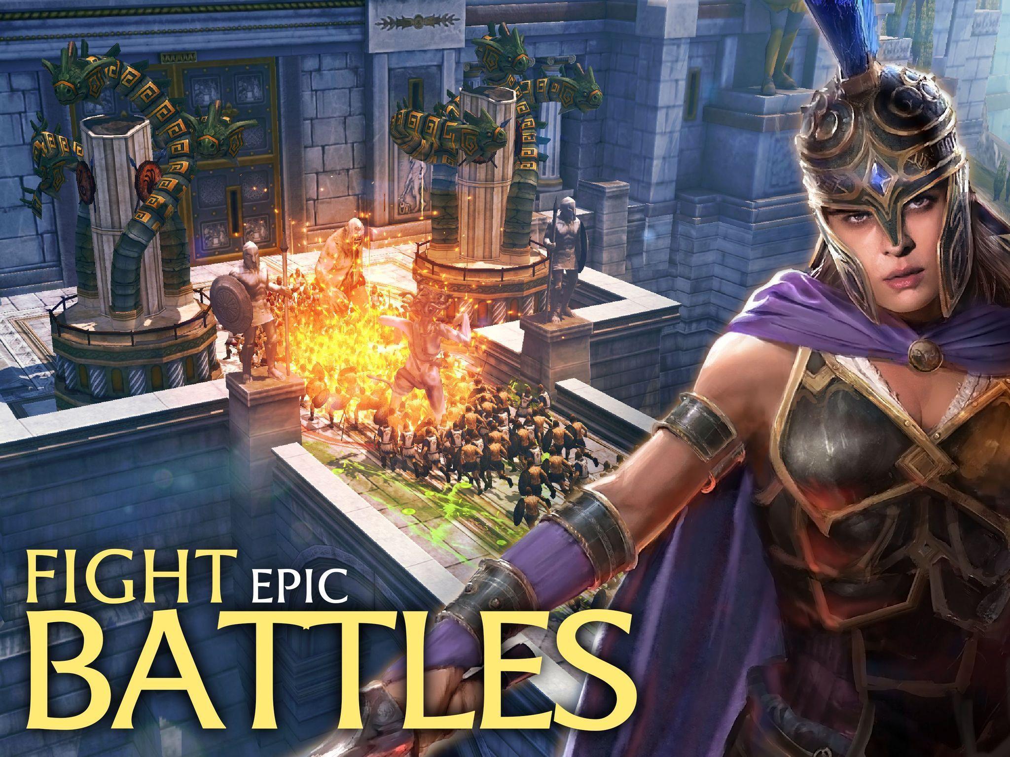 Captura de Tela do Jogo Olympus Rising: Strategy game