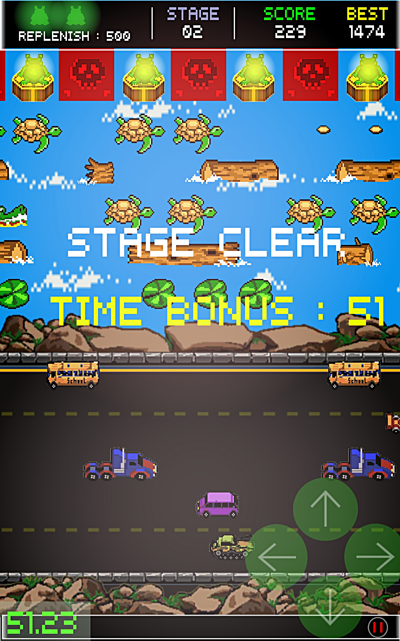Screenshot of Frogger Retro