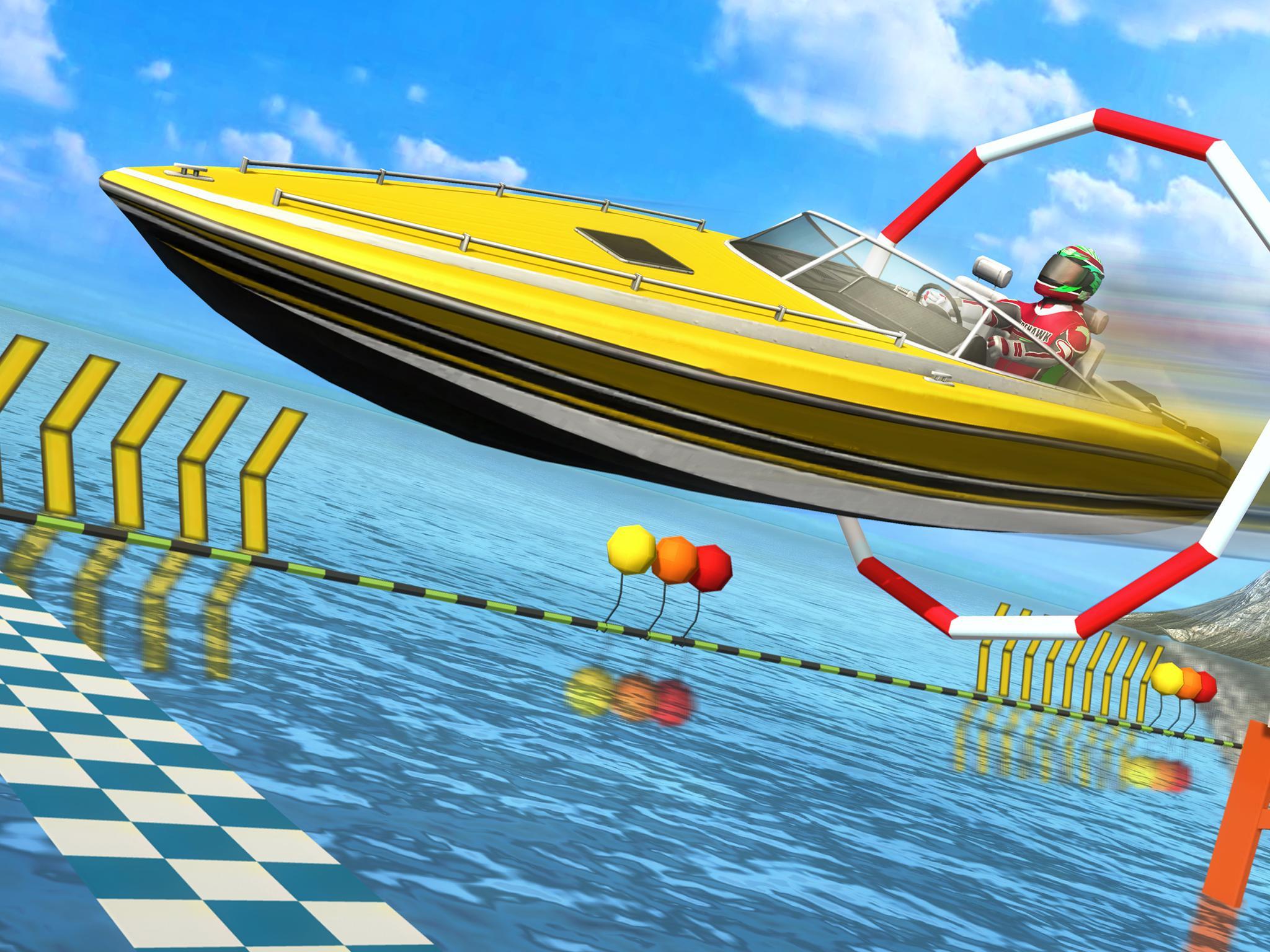 Speed Boat Stunts: Water Surfer Racing Games Game Screenshot