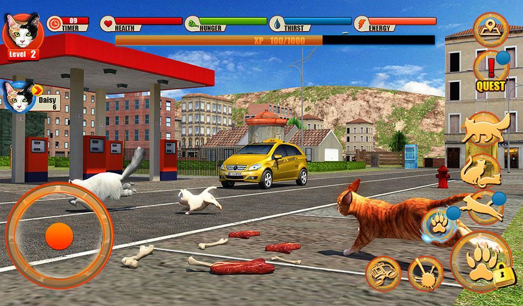 Скриншот игры Street Cat Sim 2016