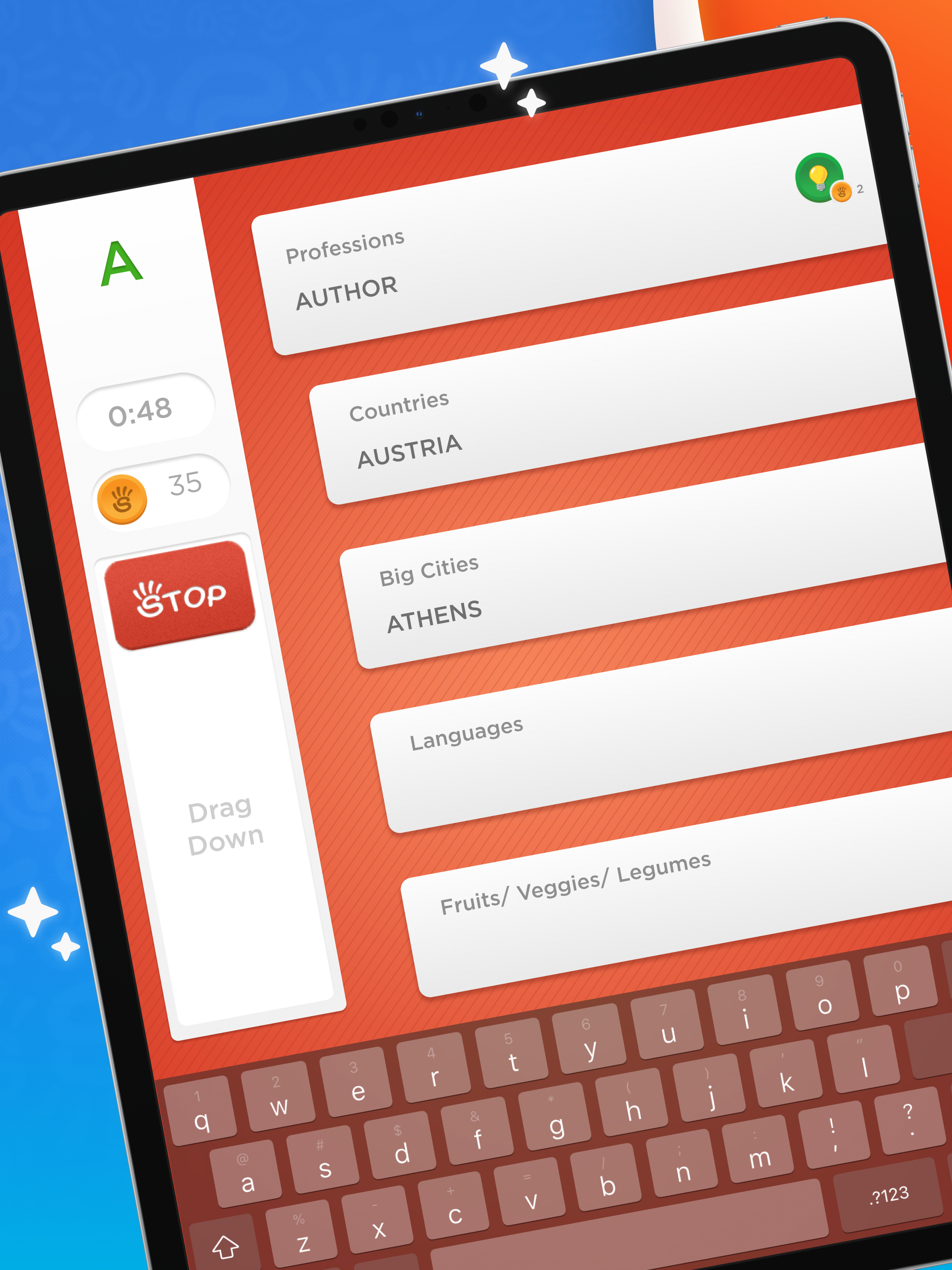 Cuplikan Layar Game Stop - Categories Word Game