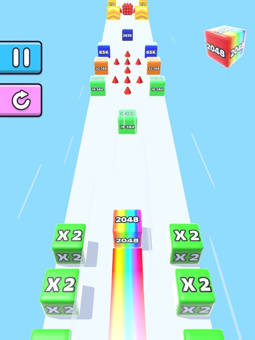 Screenshot of Jelly Run 2048