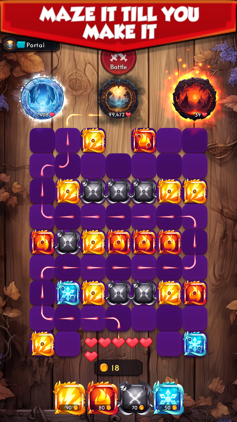 Dice VS Portals Tower Defense Game Screenshot