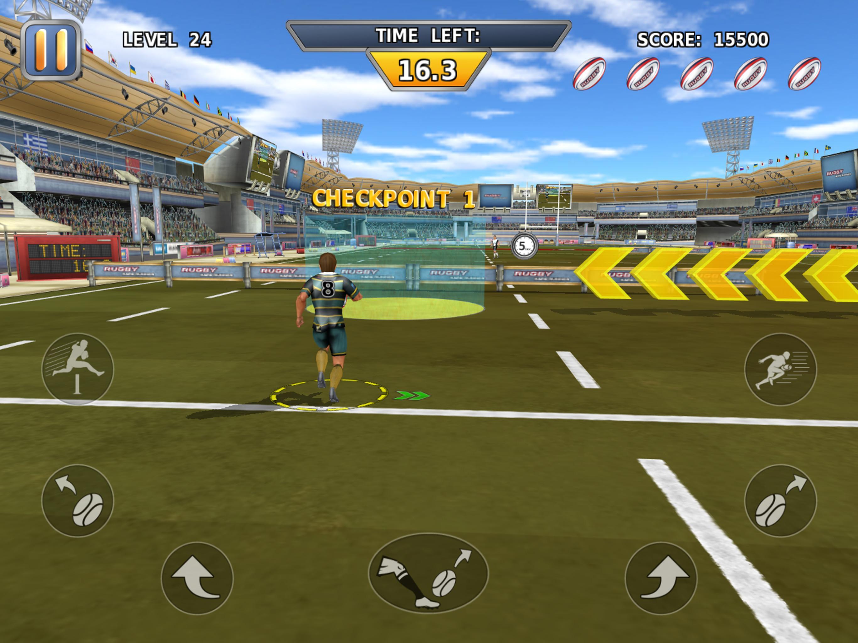 Rugby: Hard Runner Game Screenshot