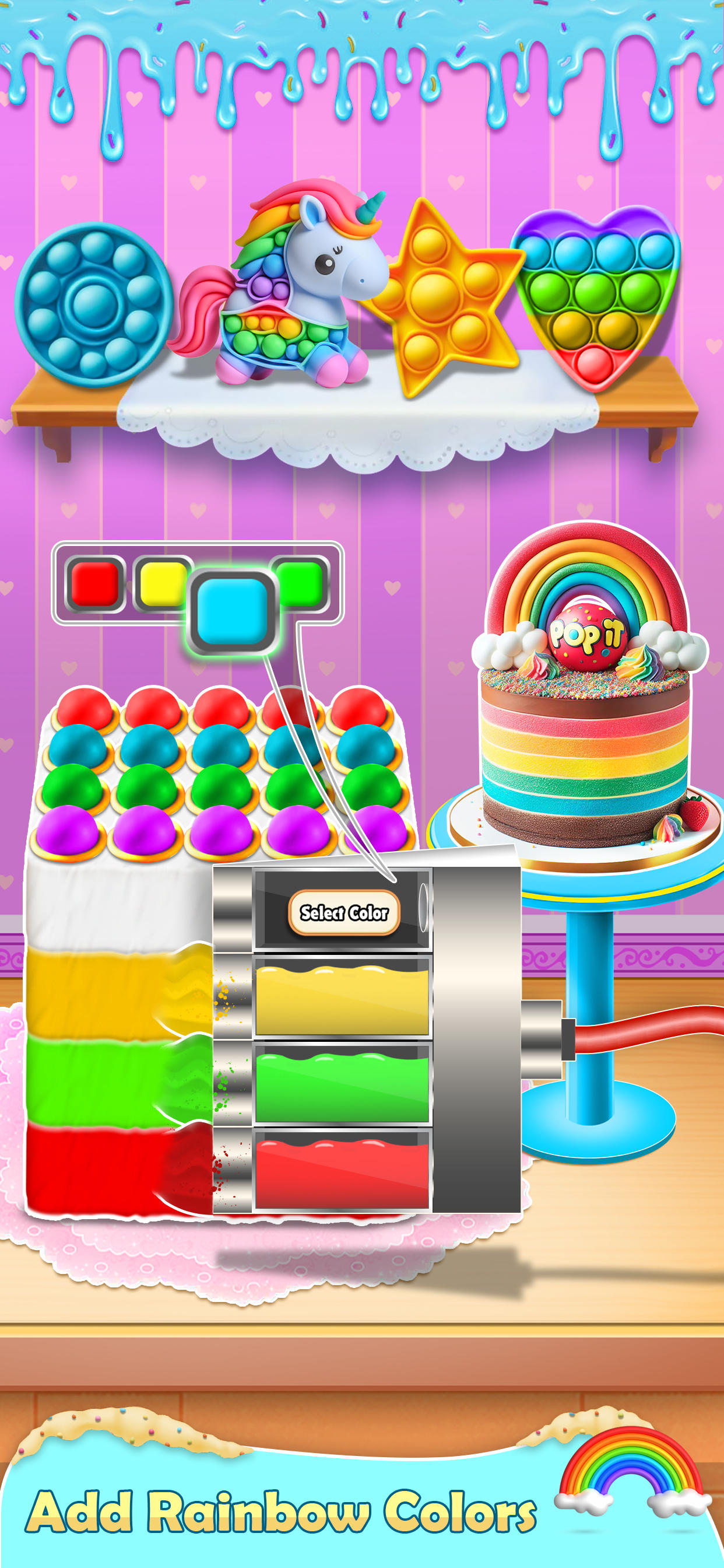 Cake Master DIY Popit Game Game Screenshot