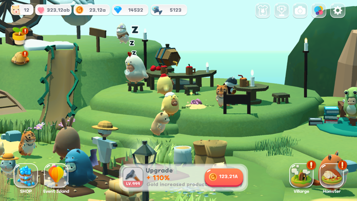 Hamster Village Game Screenshot