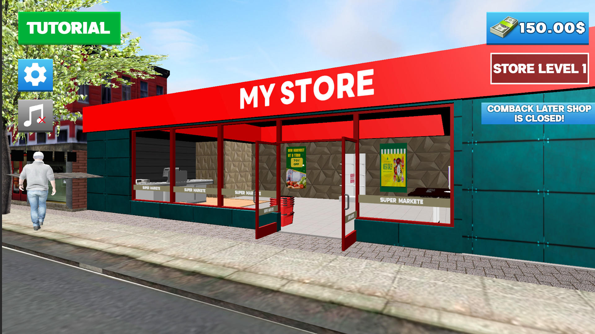 Captura de Tela do Jogo Supermarket 3D Store Simulator