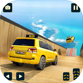 出租車 吉普車 汽車 特技 遊戲 3D： 斜坡 汽車 特技
