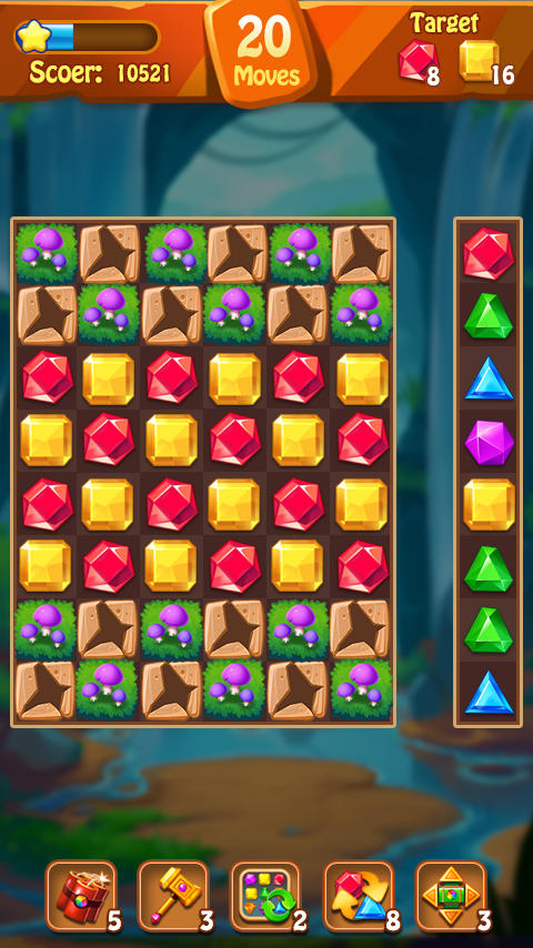 Screenshot of Jewels Original - Match 3 Game