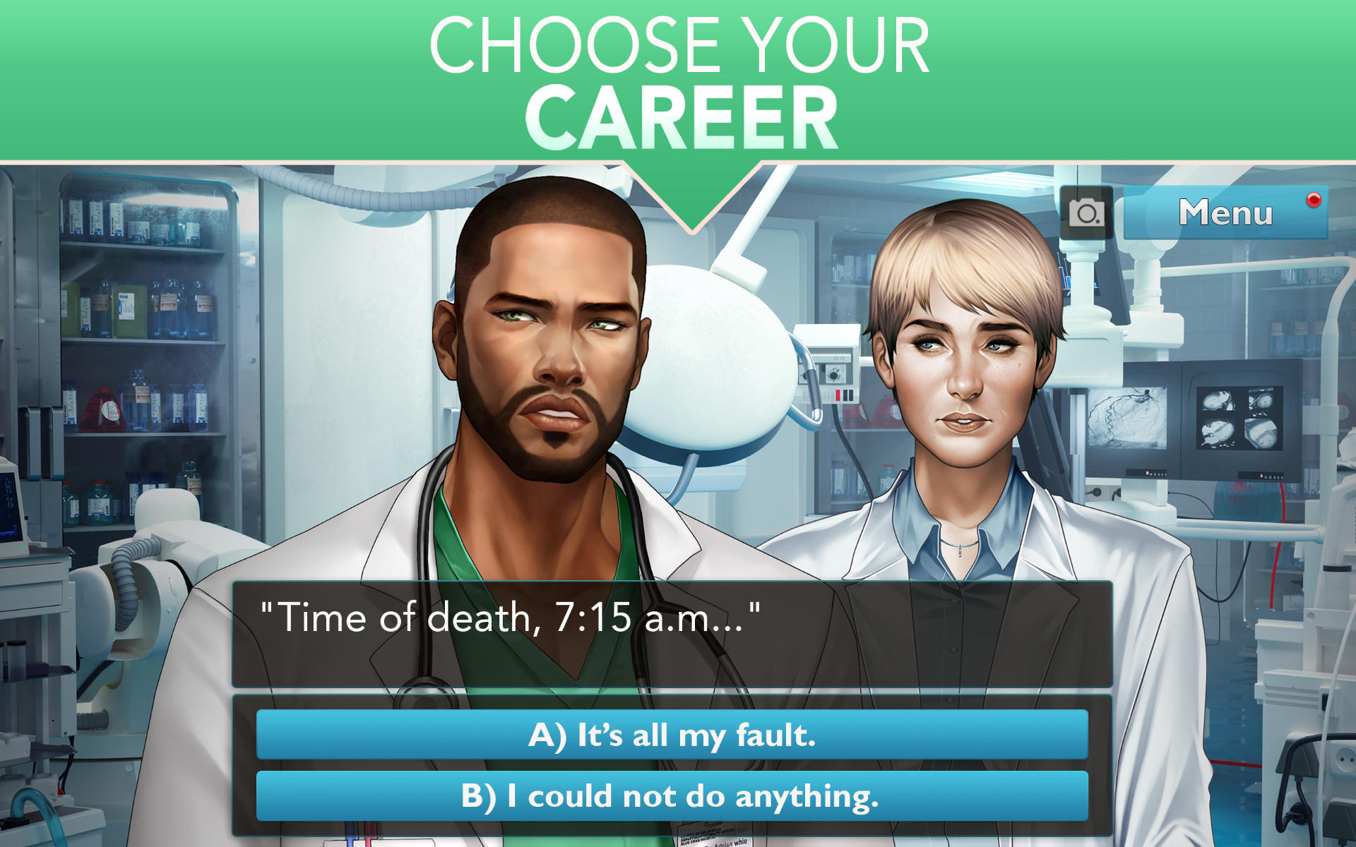 Is It Love? Blue Swan Hospital Game Screenshot