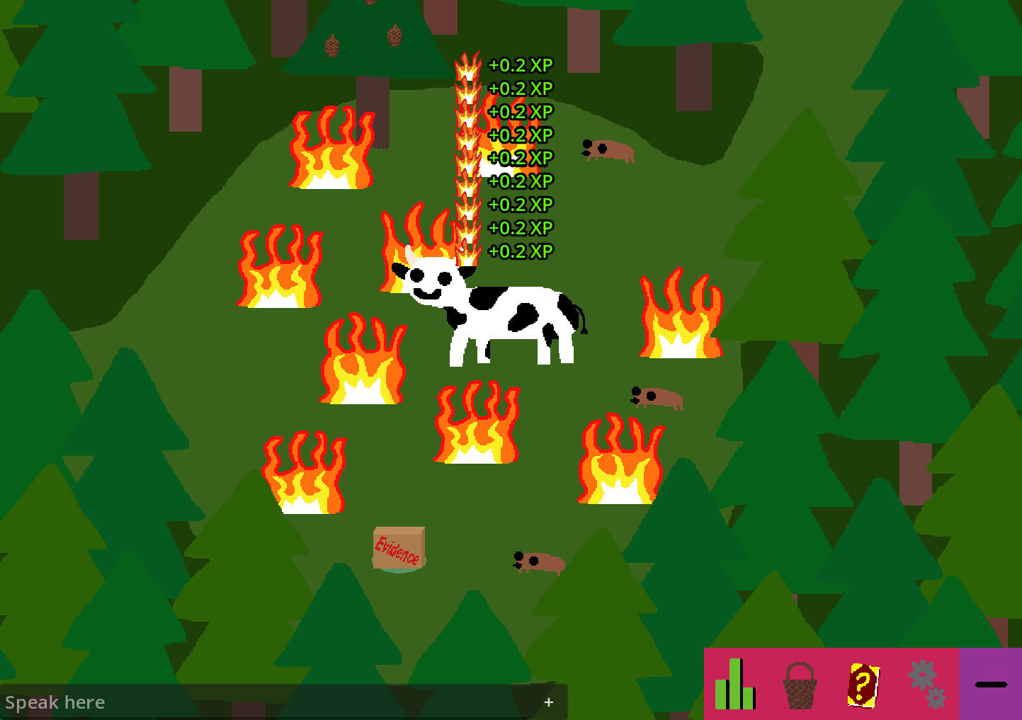 Screenshot 1 of Cow Life Sim RPG 