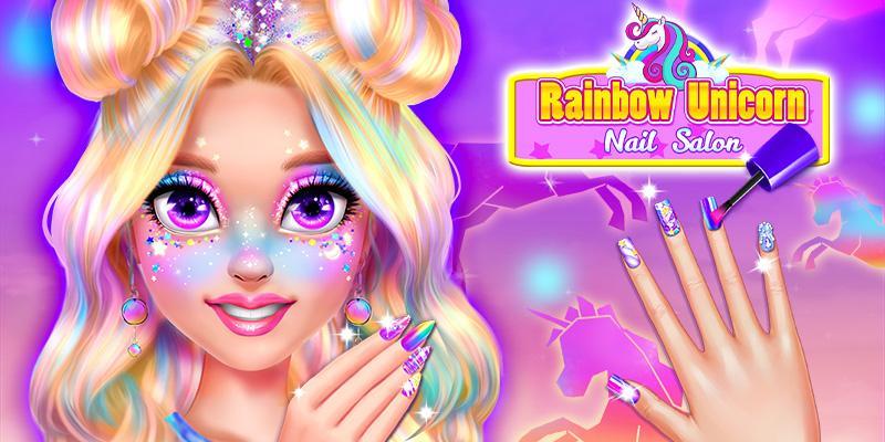 Rainbow Unicorn Nail Beauty Ar ภาพหน้าจอเกม