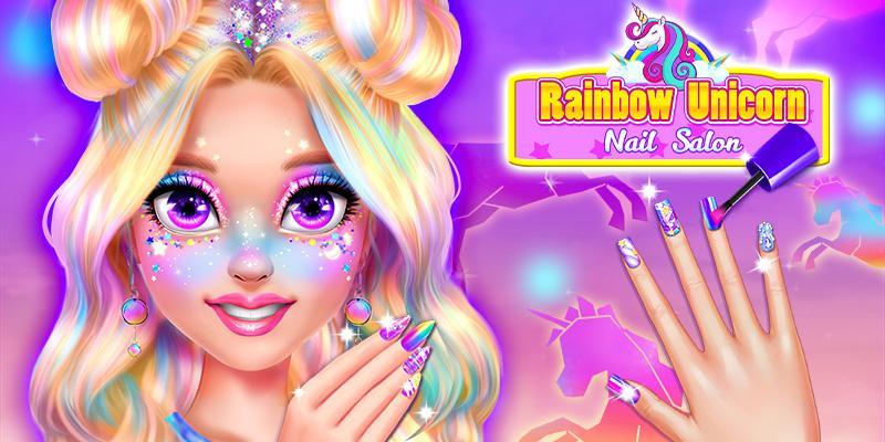 Скриншот игры Rainbow Unicorn Nail Beauty Ar