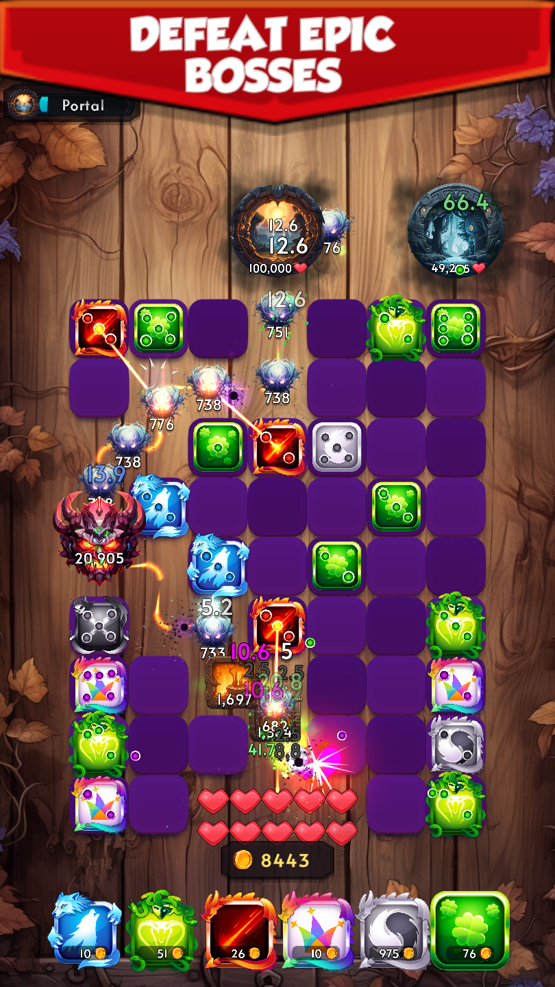 Dice VS Portals Tower Defense Game Screenshot