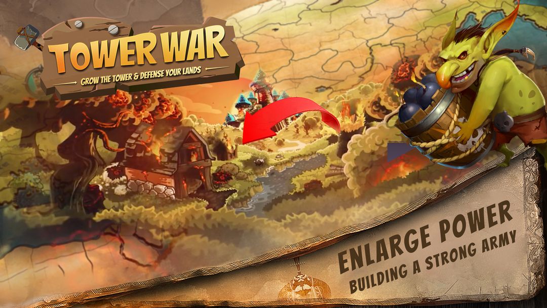 Tower War - Grow the tower & Defense your lands ภาพหน้าจอเกม