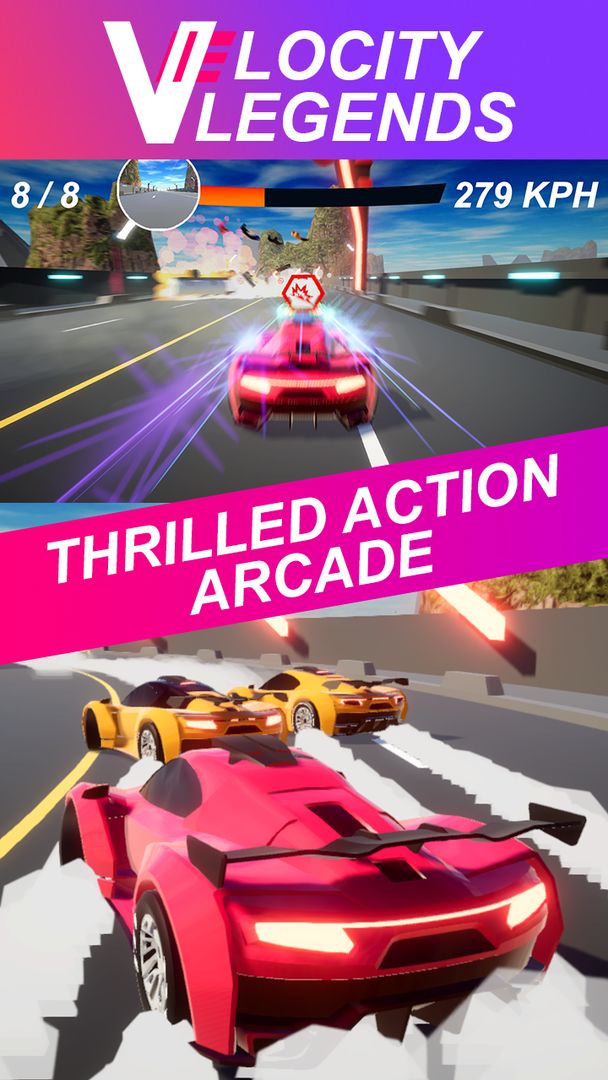 Velocity Legends - Crazy Car Action Racing Game screenshot game