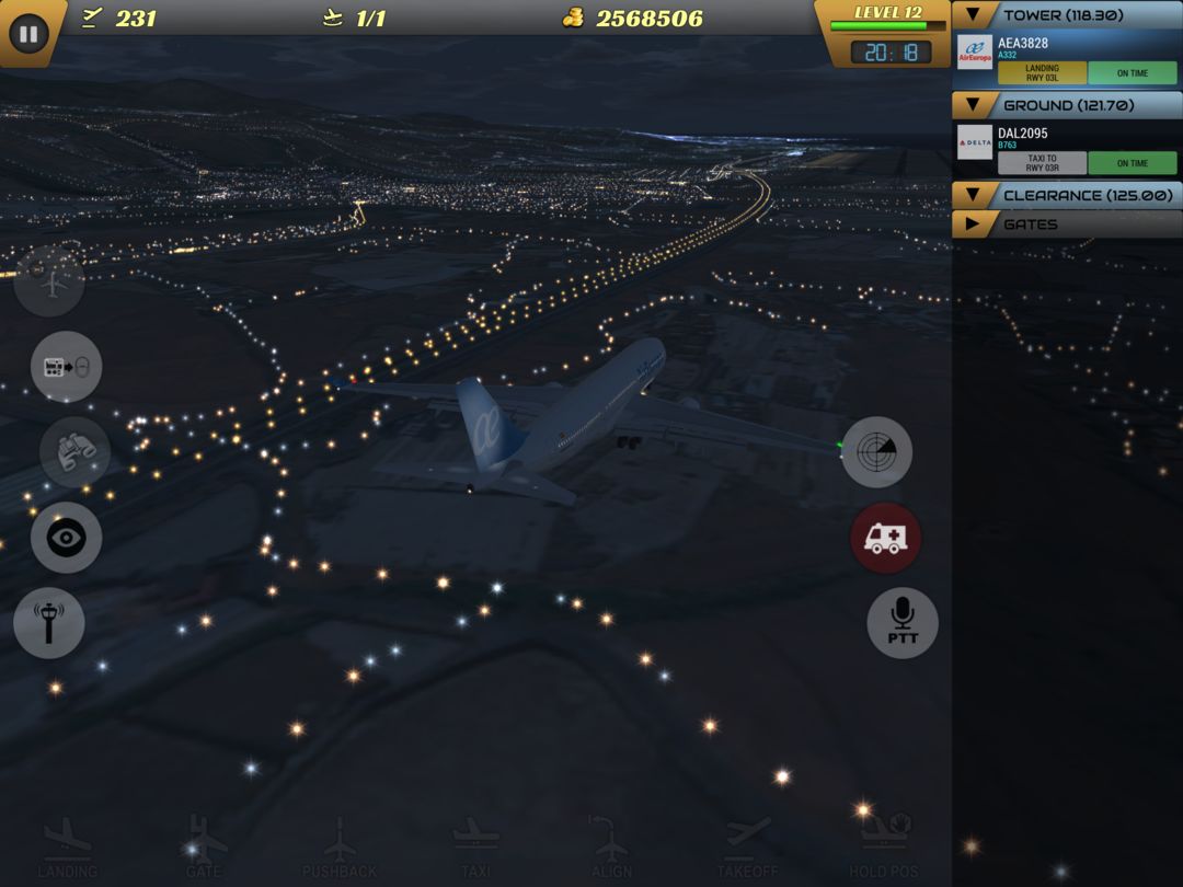 Screenshot of Unmatched Air Traffic Control