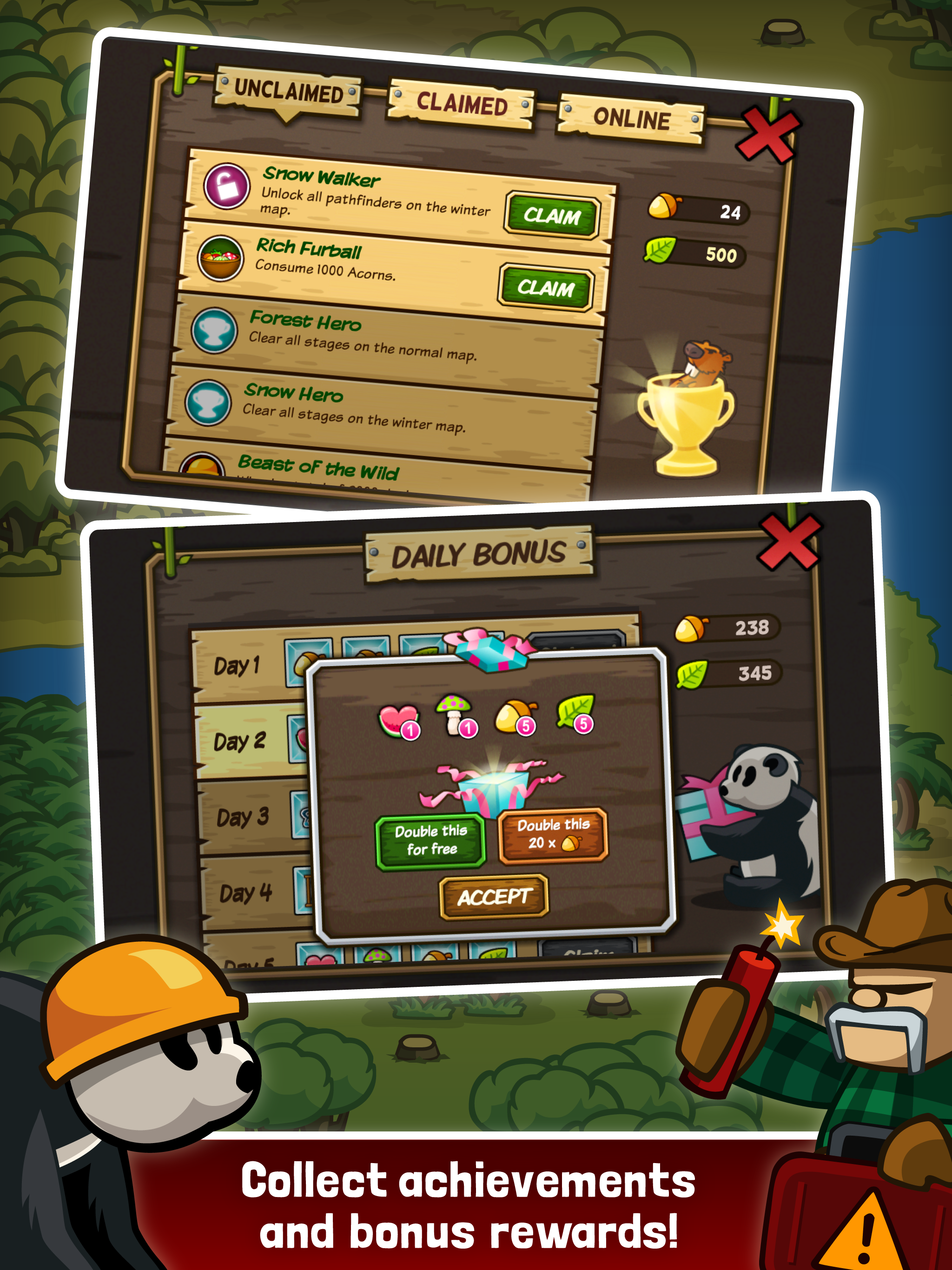 森林防御战: 猴子传奇 塔防 - Lumberwhack 遊戲截圖