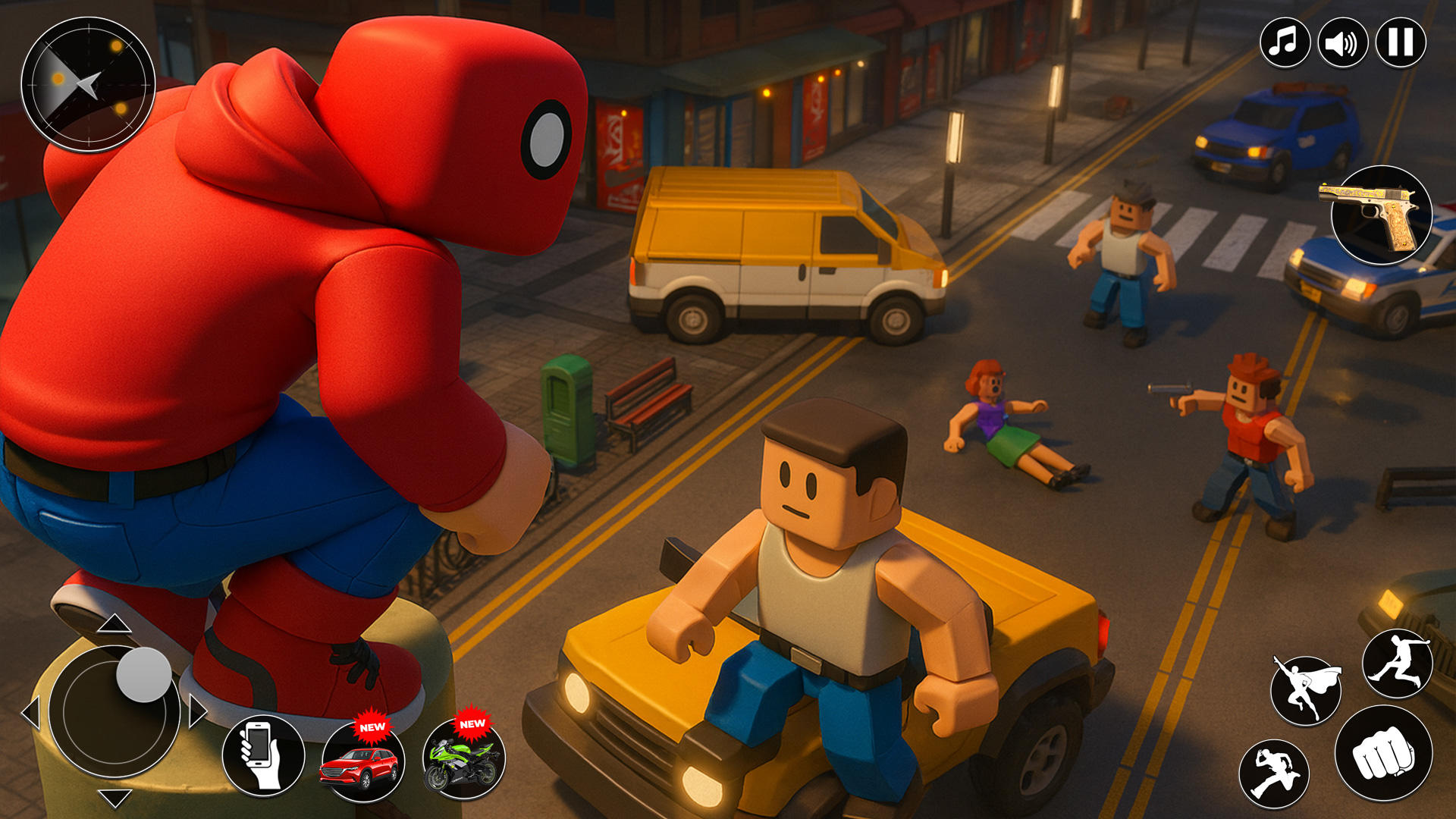 Superhero Rope Hero Spider 3d Game Screenshot