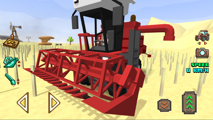 Pixel Farm Racing & Simulator Game Screenshot