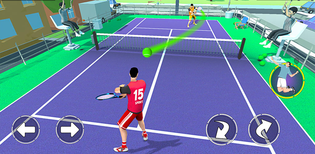 Banner of 테니스 3D 오프라인 스포츠 게임 1