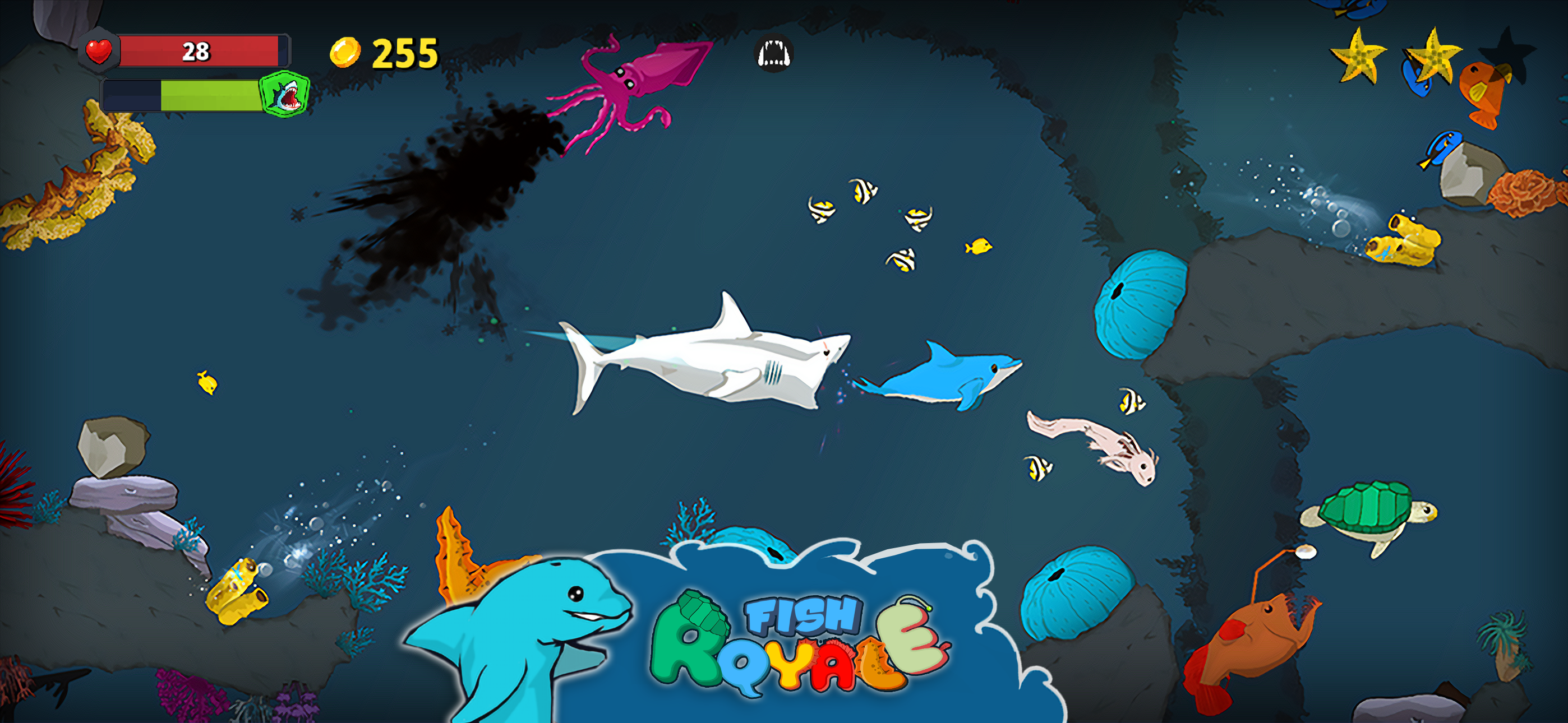 Screenshot 1 of Fish Royale  - 食べて大きく育つ 4.3.5