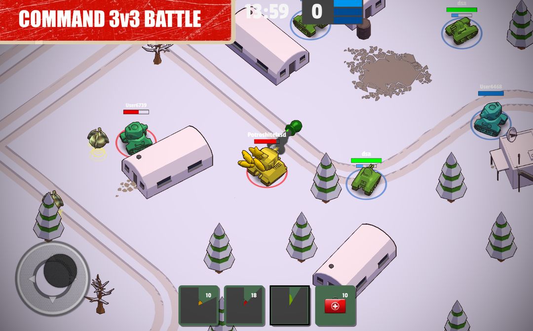 Crash of Tanks - Online battle tank war screenshot game