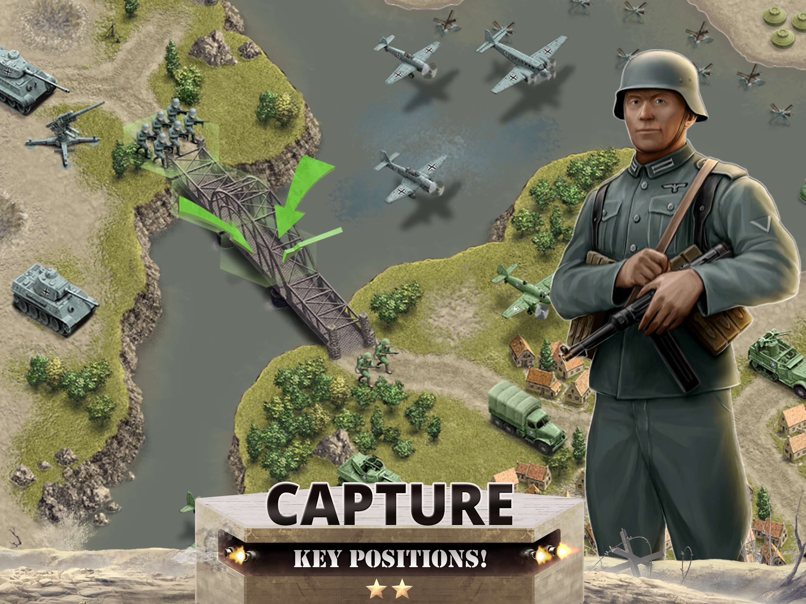 1944 Burning Bridges Premium Game Screenshot