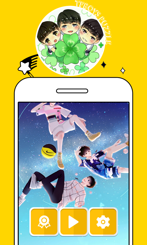 TFBOYS Puzzle Game 🍀 ภาพหน้าจอเกม