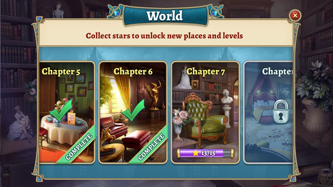 Screenshot of The Alchemist: Mystery Match Three in a Row Games