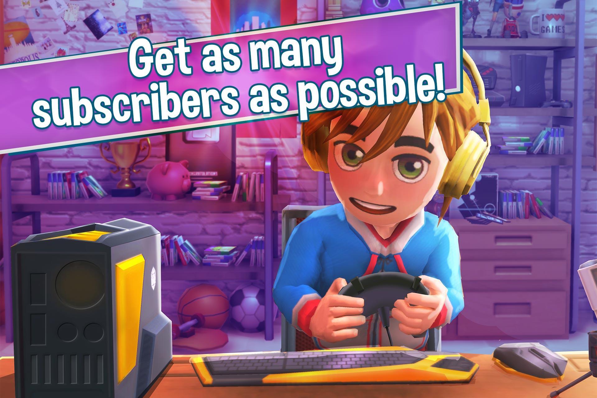 Youtubers Life: Gaming Channel Game Screenshot