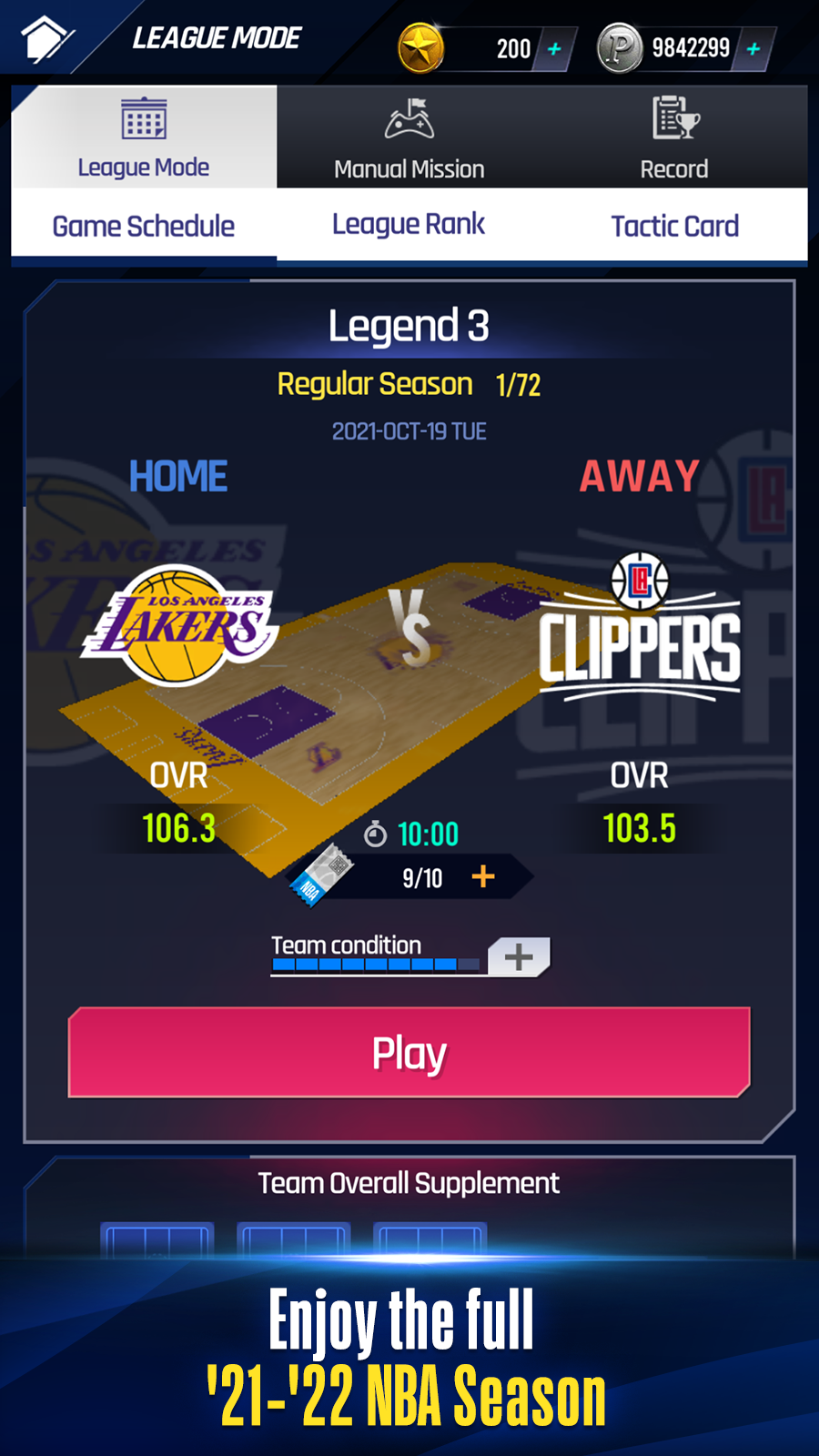 Cuplikan Layar Game NBA NOW 22