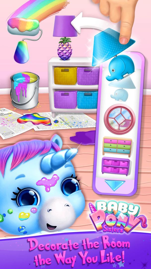 Baby Pony Sisters - Virtual Pet Care & Horse Nanny 게임 스크린 샷